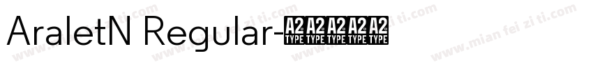 AraletN Regular字体转换
